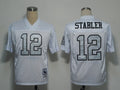 Men's Oakland Raiders Ken Stabler White Legacy Replica Player Jersey1