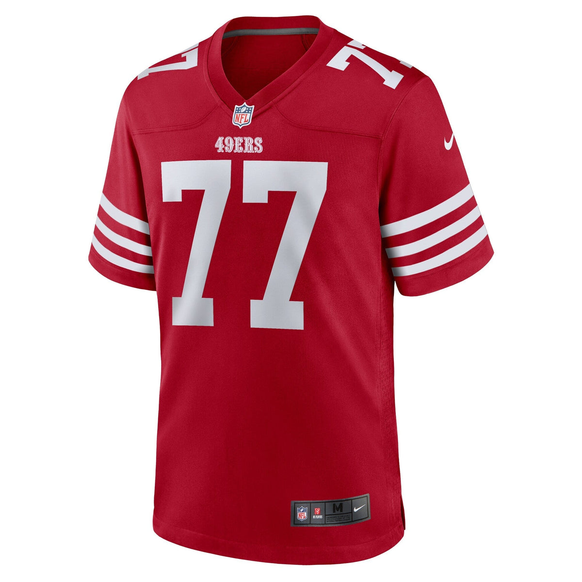 San Francisco 49ers Dominick Puni Scarlet Team Game Jersey