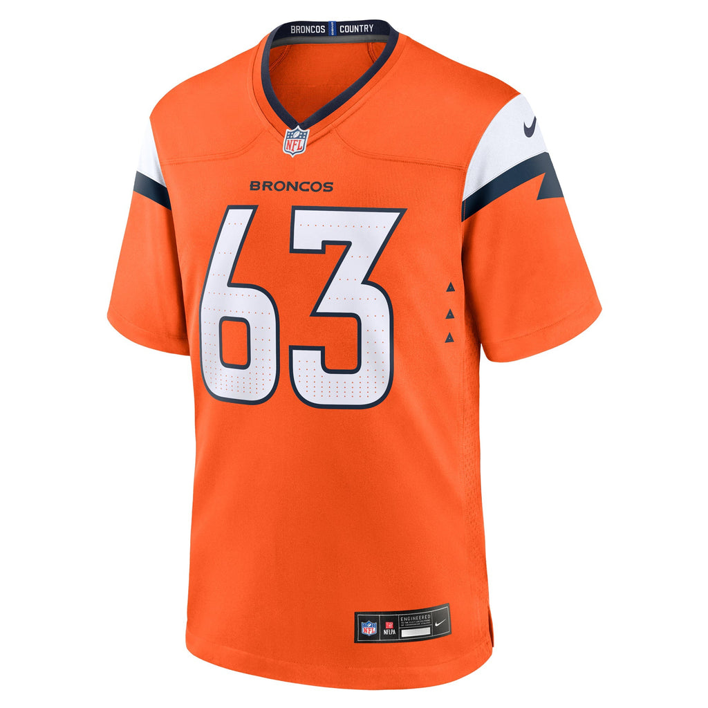 Denver Broncos Alex Palczewski Orange Team Game Jersey