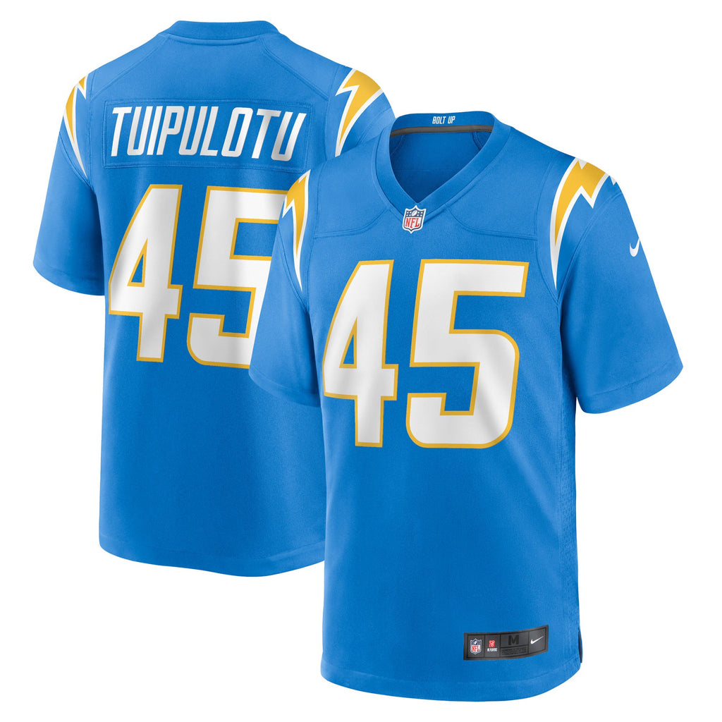 Los Angeles Chargers Tuli Tuipulotu Powder Blue Team Game Jersey