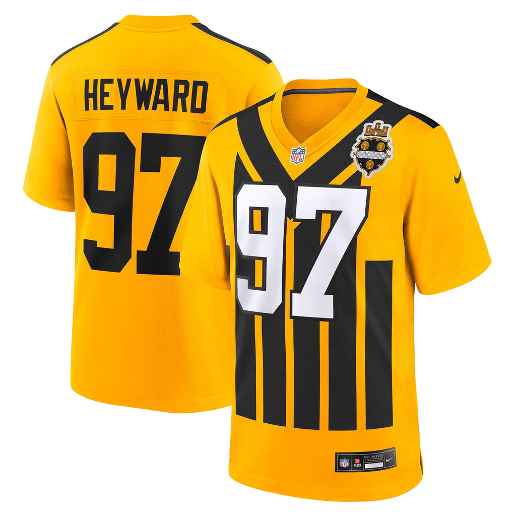 Pittsburgh Steelers Cameron Heyward Gold Alternate 1933 Throwback Game Jersey