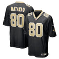 New Orleans Saints Moliki Matavao Black Team Game Jersey