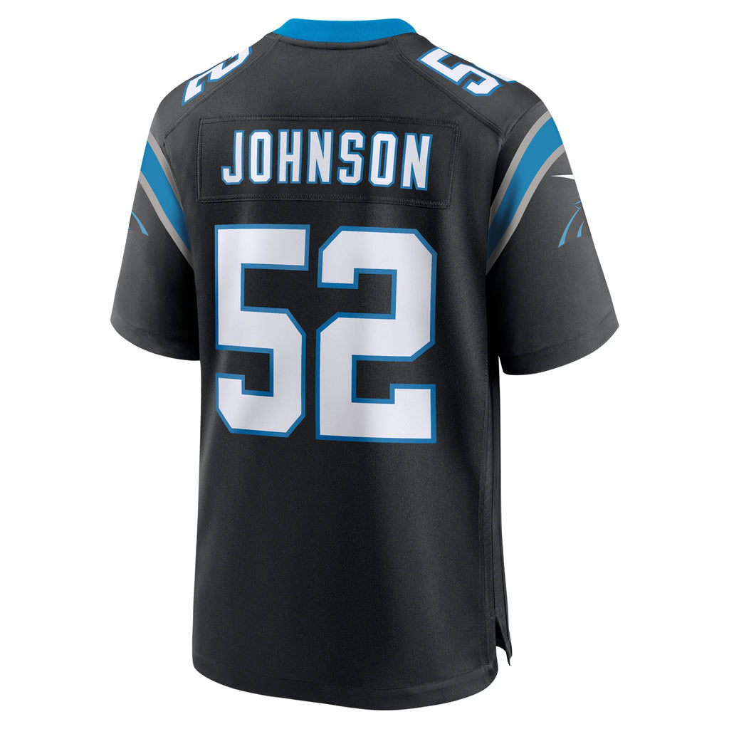 Carolina Panthers DJ Johnson Black Game Jersey