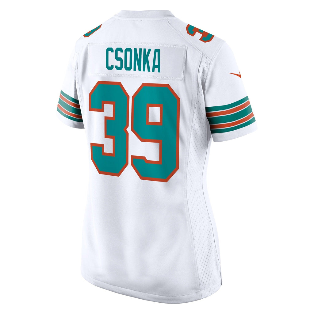 Miami Dolphins Larry Csonka White Retired Player Jersey