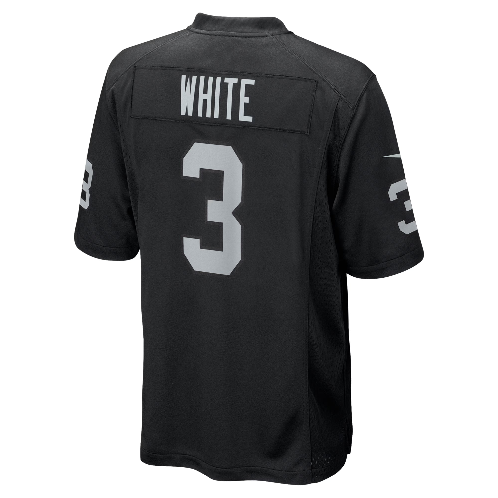 Las Vegas Raiders Zamir White Black Team Game Jersey