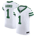 New York Jets Ahmad Sauce Gardner White Alternate Vapor F.U.S.E. Elite Jersey