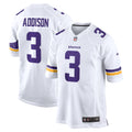 Minnesota Vikings Jordan Addison White Away Game Jersey