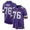 Minnesota Vikings Will Fries Purple Team Game Jersey