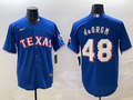 Men's Texas Rangers Jacob deGrom #48 Royal Limited Player jersey
