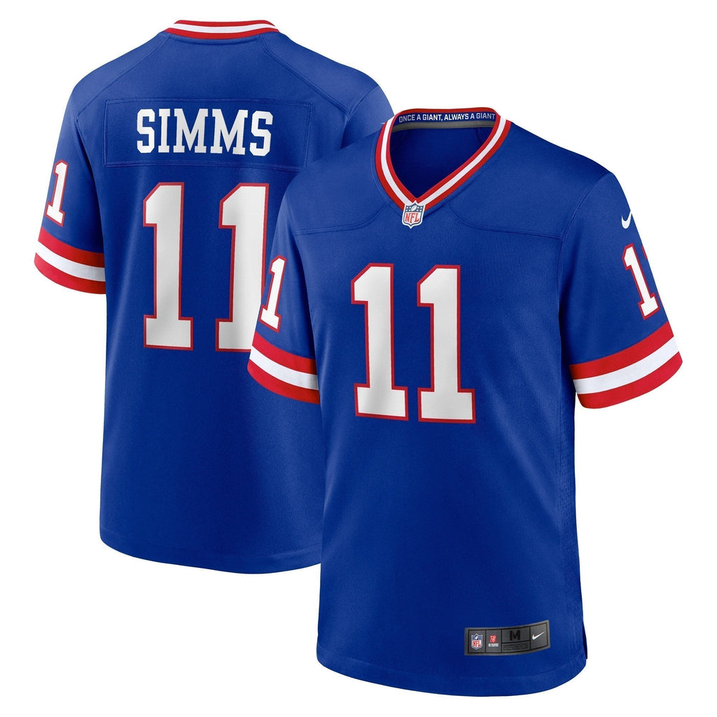 Phil Simms New York Giants Nike Classic Retired   Game Jersey - Royal