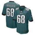 Men's Philadelphia Eagles Jordan Mailata #68 Midnight Green Super Bowl LVII Patch Game Jersey1