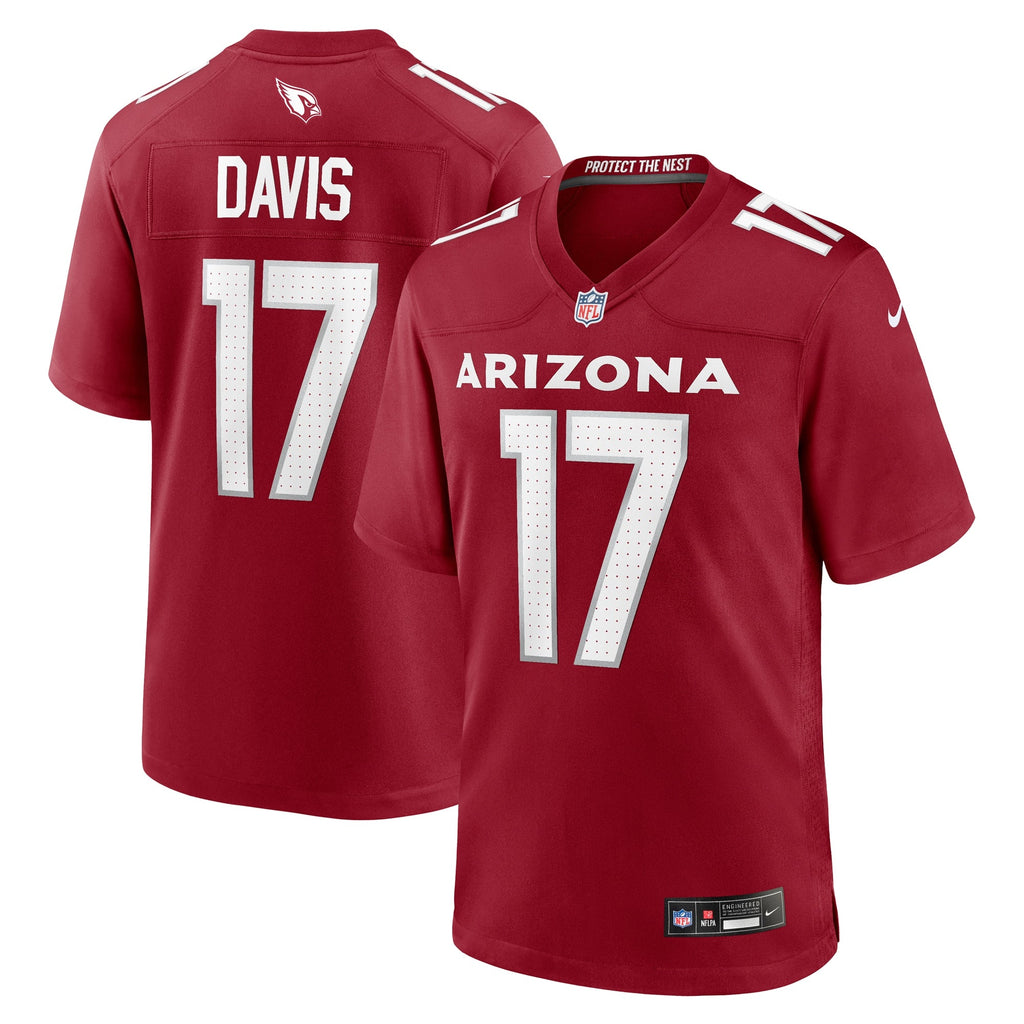 Kaden Davis Arizona Cardinals Nike Team Game Jersey -  Cardinal