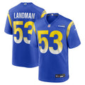 Los Angeles Rams Nate Landman Royal Team Game Jersey