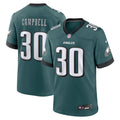 Philadelphia Eagles Jihaad Campbell Green 2025 NFL Draft First Round Pick Game Jersey