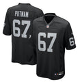 Las Vegas Raiders Will Putnam Black Team Game Jersey