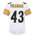 P.Steelers #43 Troy Polamalu White 2005 Retired Player Legacy Football Jerseys