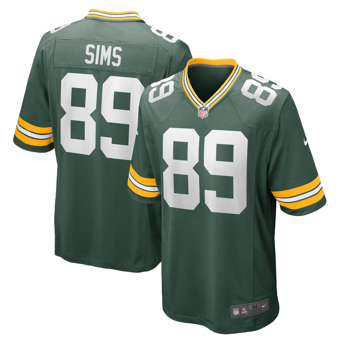 Green Bay Packers Ben Sims Green Team Game Jersey