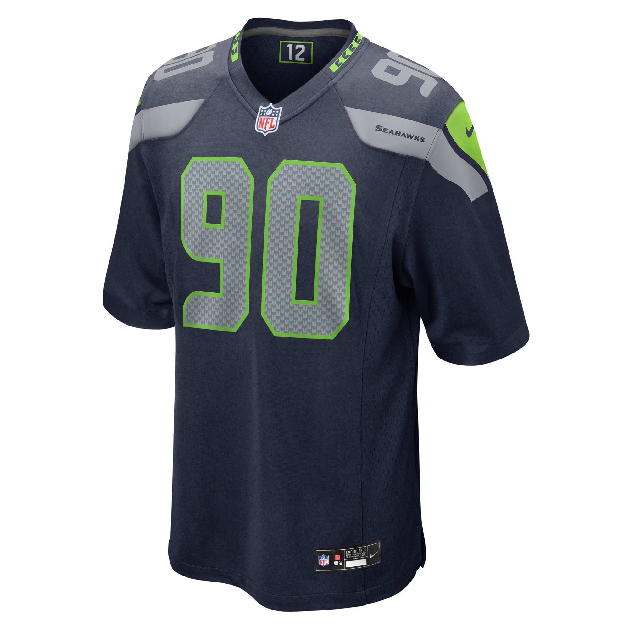Seattle Seahawks Jarran Reed College Navy Game Jersey