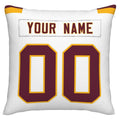 Custom W.Football Team Pillow Decorative Throw Pillow Case - Print Personalized Football Team Fans Name & Number Birthday Gift Football Pillows