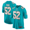 Miami Dolphins Patrick Paul Aqua Game Jersey