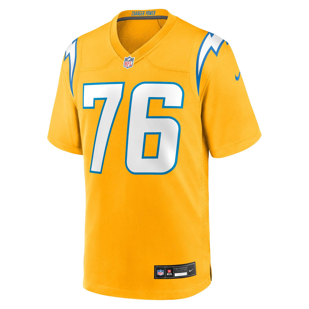 Los Angeles Chargers Joe Alt Gold Alternate Charger Power Game Player Jersey