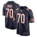 Chicago Bears Braxton Jones Navy Game Player Jersey