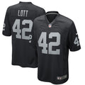 Las Vegas Raiders Ronnie Lott Black Game Retired Player Jersey