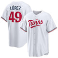Minnesota Twins #49 Pablo Lpez White Home Limited Player Baseball Jersey
