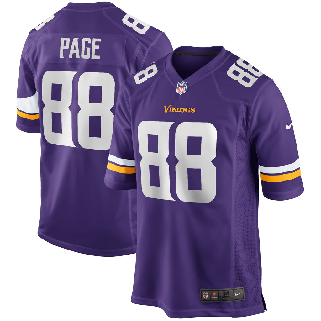 Minnesota Vikings Alan Page Purple Game Retired Player Jersey