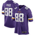 Minnesota Vikings Alan Page Purple Game Retired Player Jersey