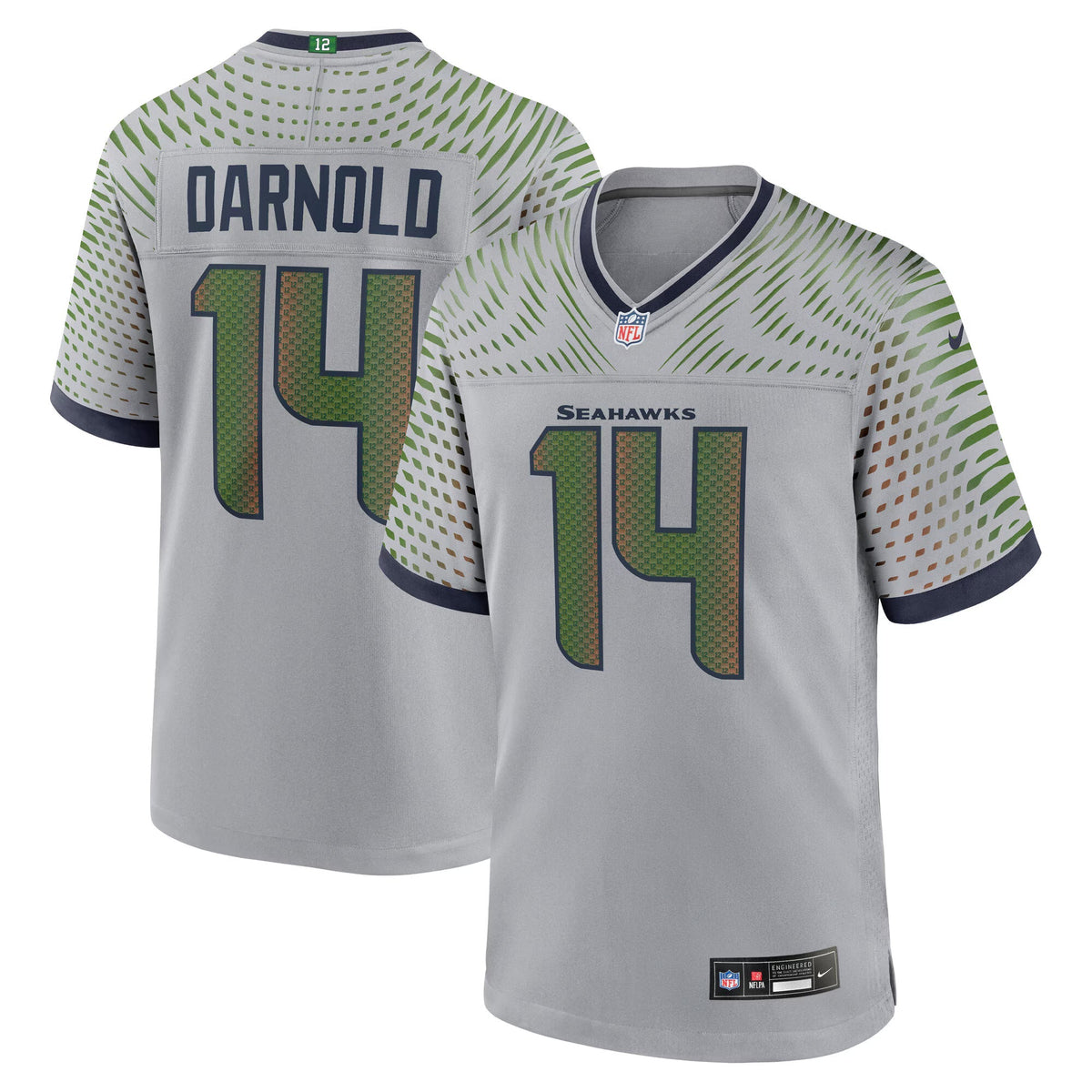 Seattle Seahawks Sam Darnold Wolf Gray 2025 Rivalries Collection Game Jersey