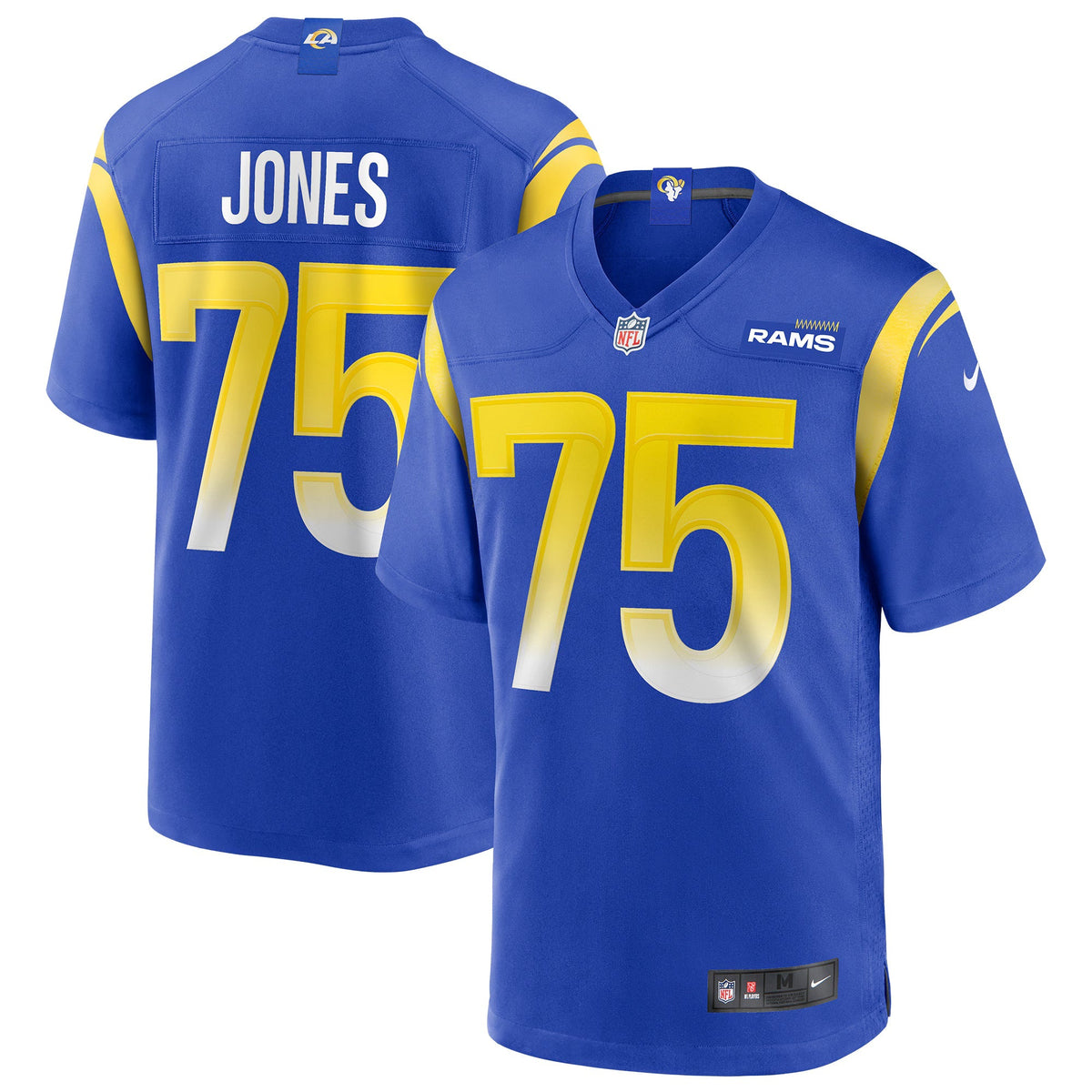 Los Angeles Rams Deacon Jones Royal Game Retired Player Jersey