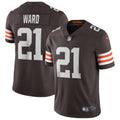 Cleveland Browns Denzel Ward Brown Vapor Limited Jersey