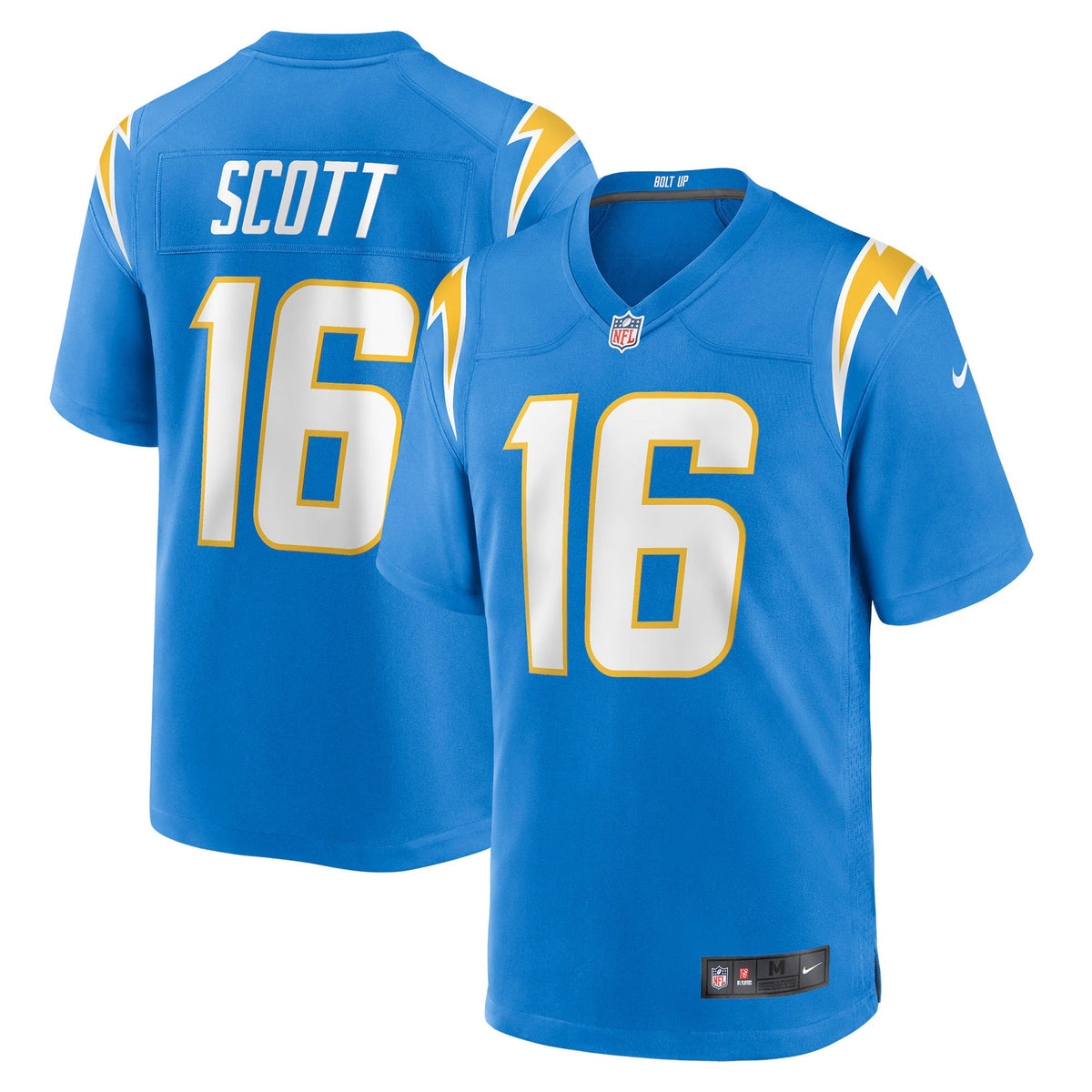 Los Angeles Chargers JK Scott Powder Blue Game Jersey
