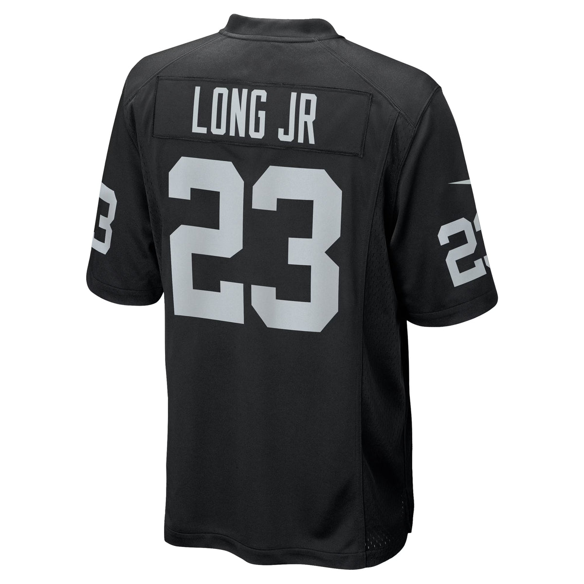 Las Vegas Raiders David Long Jr. Black Team Game Jersey