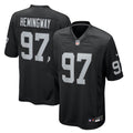 Las Vegas Raiders Tonka Hemingway Black Team Game Jersey