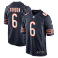 Chicago Bears Kyler Gordon Navy Game Player Jersey