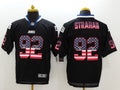 Men's New York Giants Michael Strahan #92 Black Game jersey