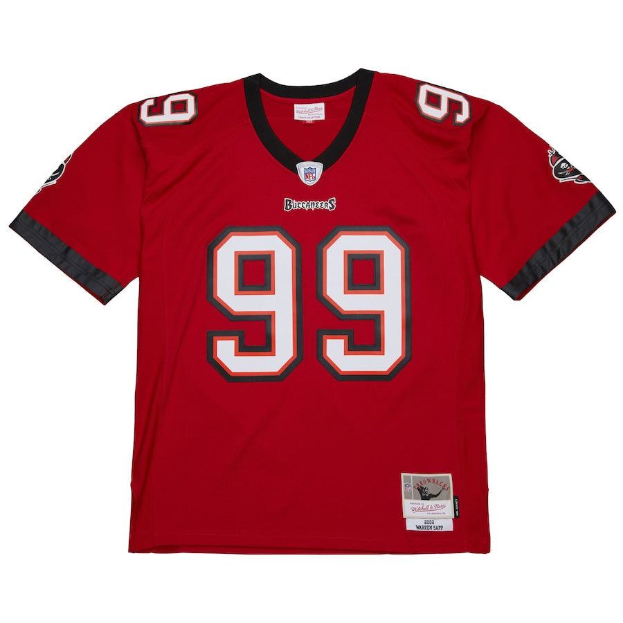 Men's Tampa Bay Buccaneers Warren Sapp Red 2002 Legacy Replica Jersey