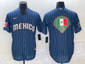 Men's 2023 World Baseball Classic Mexico Navy Player jersey