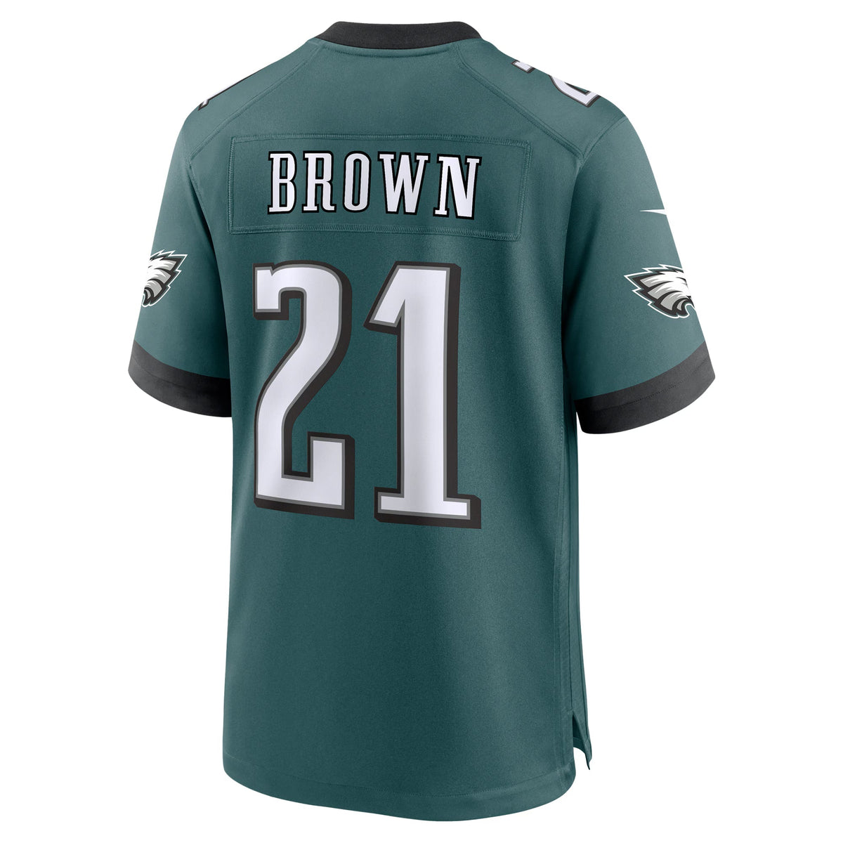 Philadelphia Eagles Sydney Brown Midnight Green Team Game Jersey