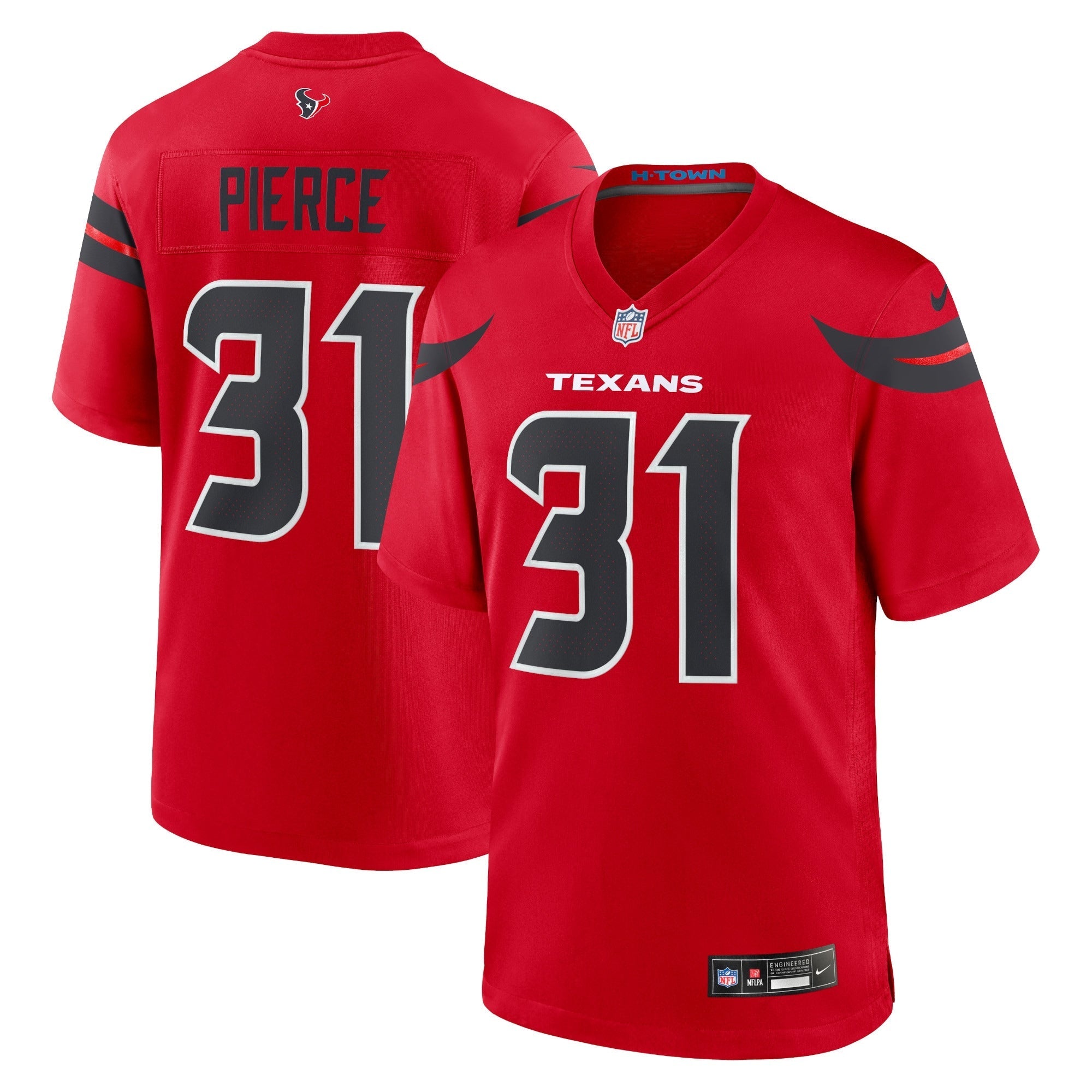 Houston Texans Dameon Pierce Red Alternate Game Jersey