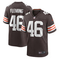 Cleveland Browns Don Fleming Brown Retired Player Jersey