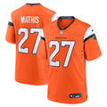 Denver Broncos Damarri Mathis Orange Team Game Jersey