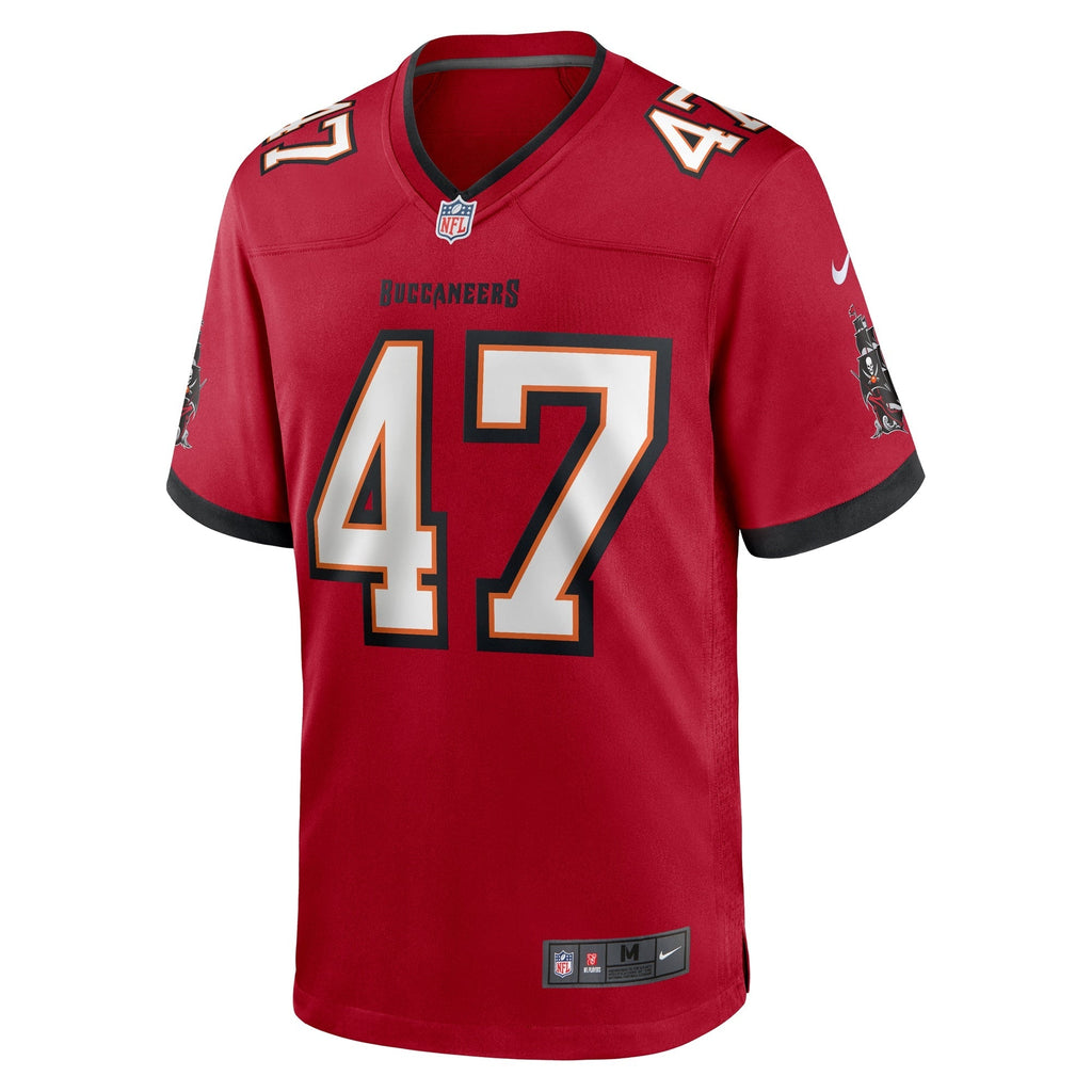 Tampa Bay Buccaneers John Lynch Red Retired Player Game Jersey