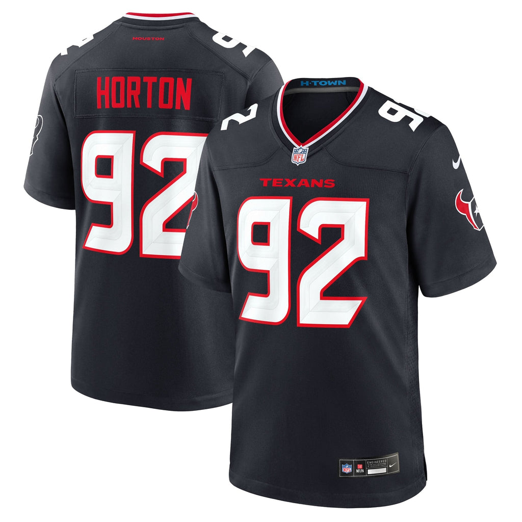 Houston Texans Dylan Horton Navy Team Game Jersey