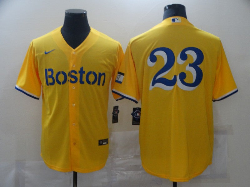 Men's Boston Red Sox Dennis Boyd #23 Gold City Connect Replica Player jersey