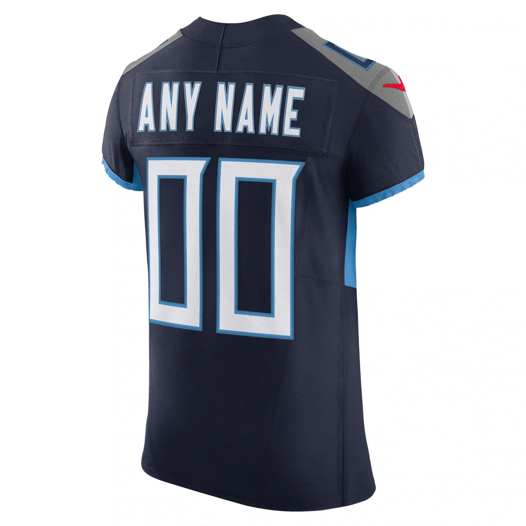 Tennessee Titans Navy Vapor F.U.S.E. Elite Custom Jersey