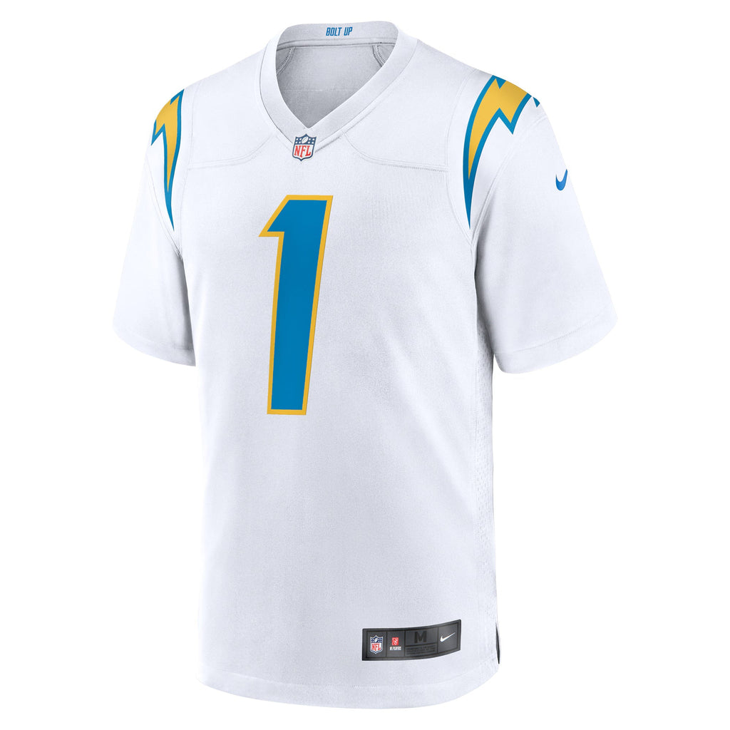 Los Angeles Chargers Quentin Johnston White Away Game Jersey