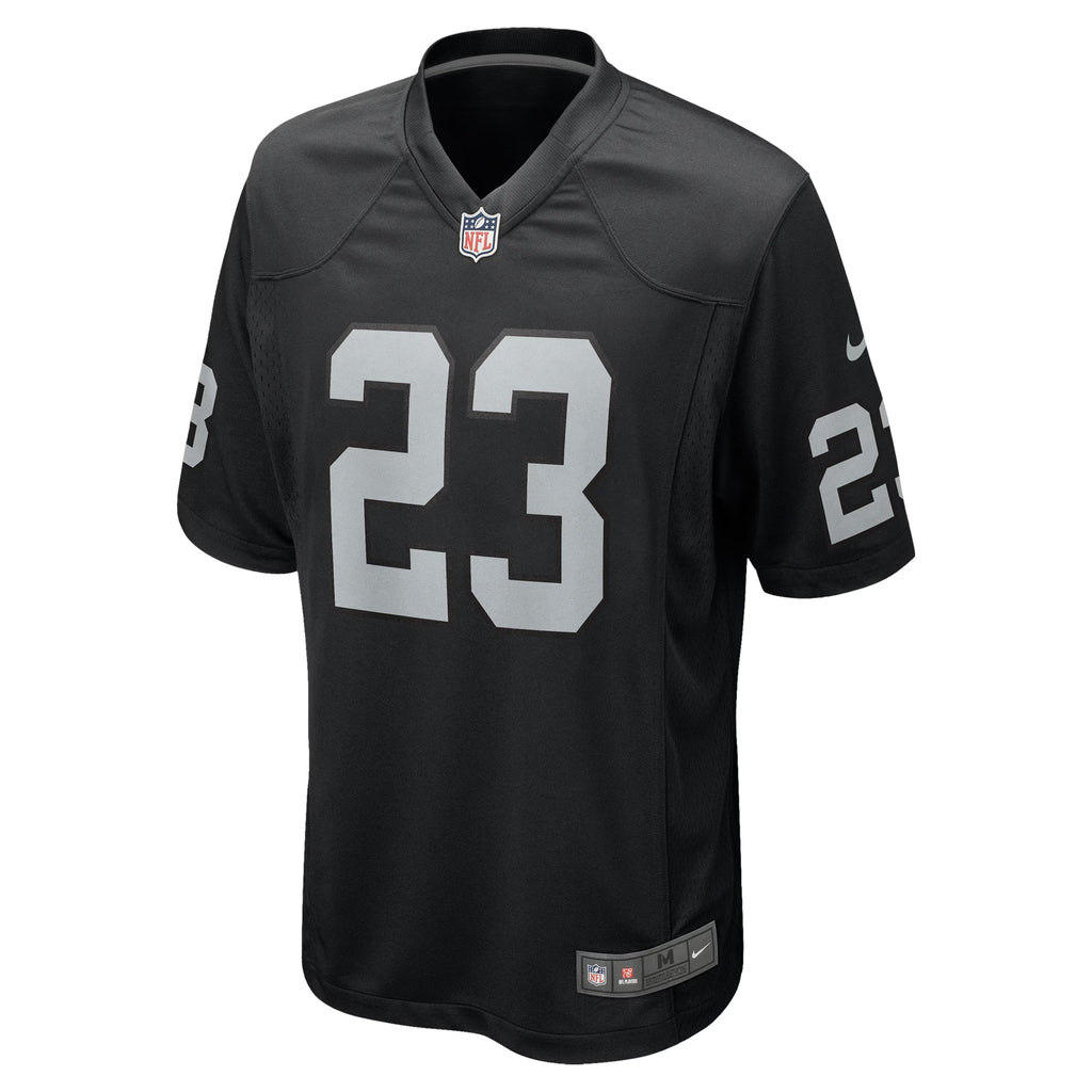 Las Vegas Raiders Dylan Laube Black Team Game Jersey